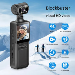 3-Axis Gimbal Stabilizer - 4K HD with 180° rotating lens