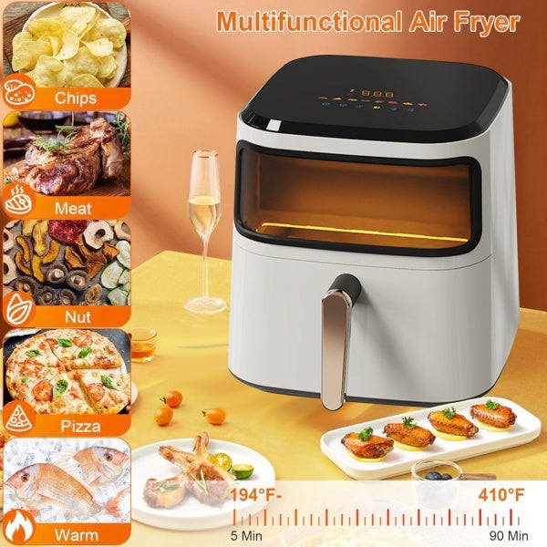 10L Air Fryer Digital Kitchen Oven Healthy Frying Cooker Low Fat Oil Free UK - Axiomtech