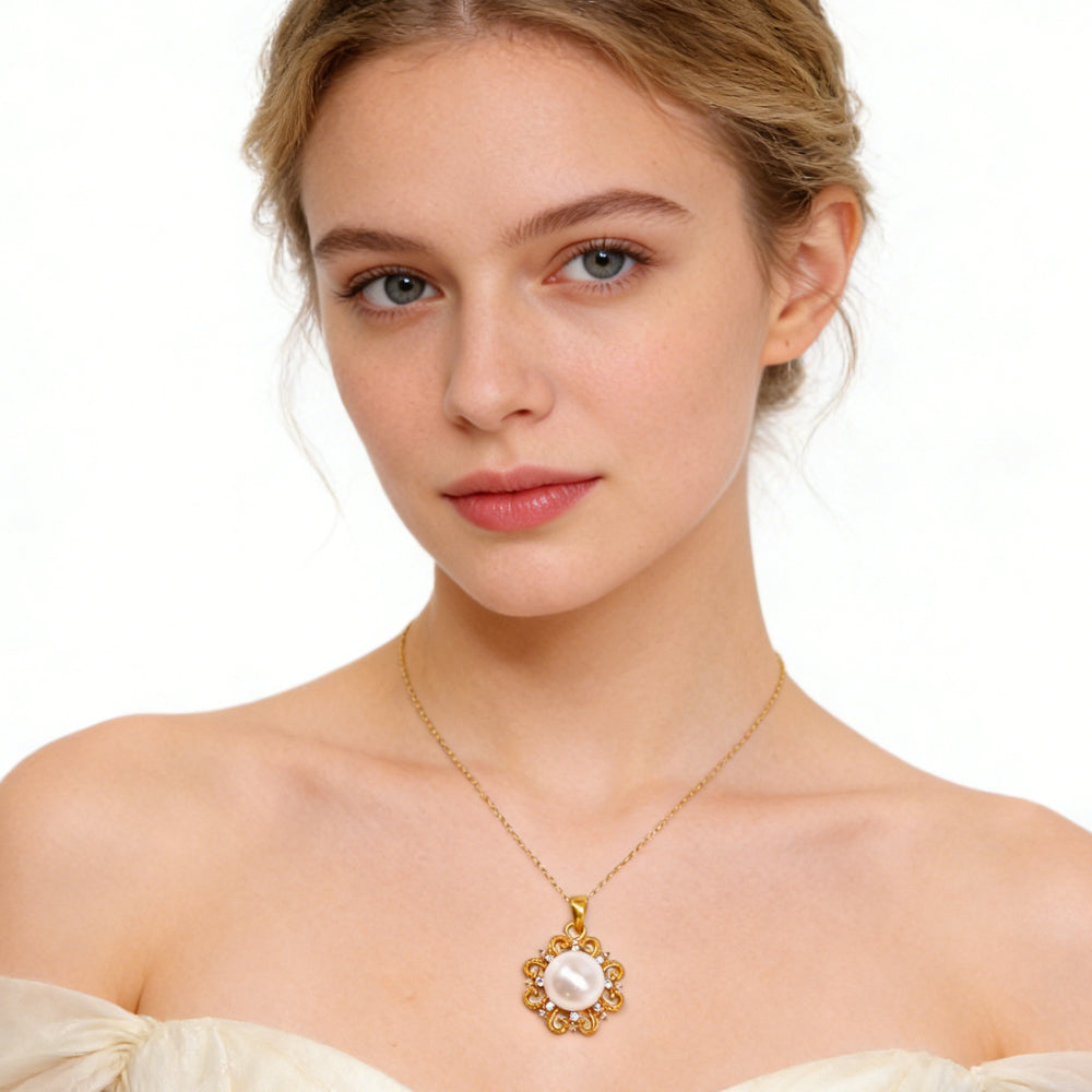 24K Gold SUN Necklace Jewelry  Simple Choker Pendant Woman Accessories Fashion Creative Gift - Axiomtech