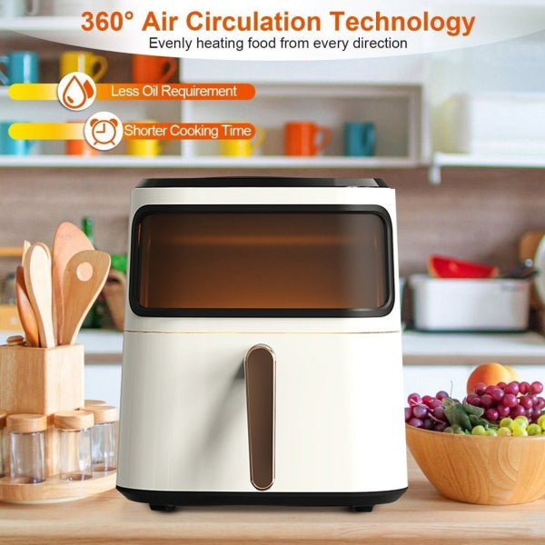 10L Air Fryer Digital Kitchen Oven Healthy Frying Cooker Low Fat Oil Free UK - Axiomtech
