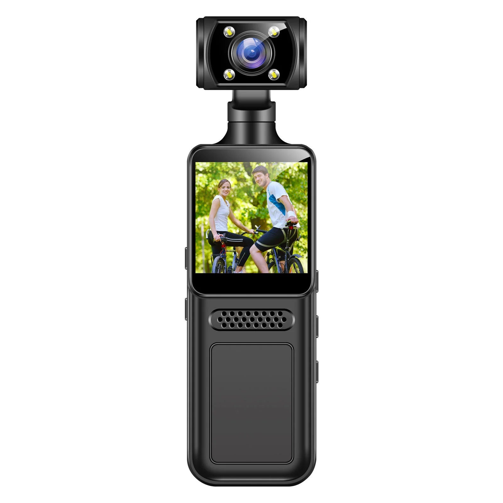 3-Axis Gimbal Stabilizer - front view with rotating camera